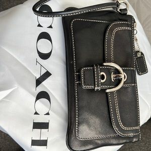 Coach leather wristlet